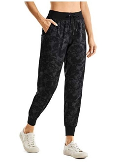 Women's Lightweight Workout Joggers 27.5" - Travel Casual Outdoor Running Athletic Track Hiking Pants with Pockets