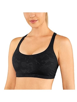 Strappy Sports Bras for Women - Criss Cross Back Sexy Wireless Padded Yoga Bra Cute Workout