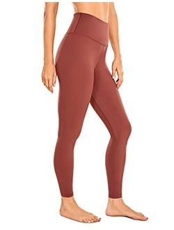 Women's Naked Feeling Yoga Pants 28 Inches - High Waisted Workout Leggings Full Length Tights Buttery Soft