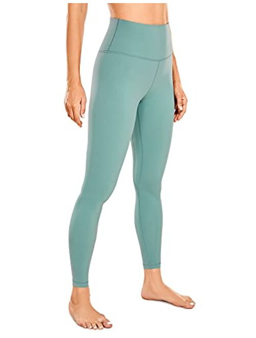 CRZ YOGA Women's Naked Feeling Yoga Pants 28 Inches - High Waisted Workout Leggings Full Length Tights Buttery Soft