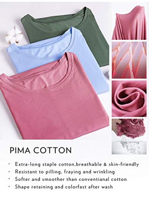 CRZ YOGA Pima Cotton Cropped Tank Tops for Women - Sleeveless Sports Shirts Athletic Yoga Running Gym Workout Crop Tops