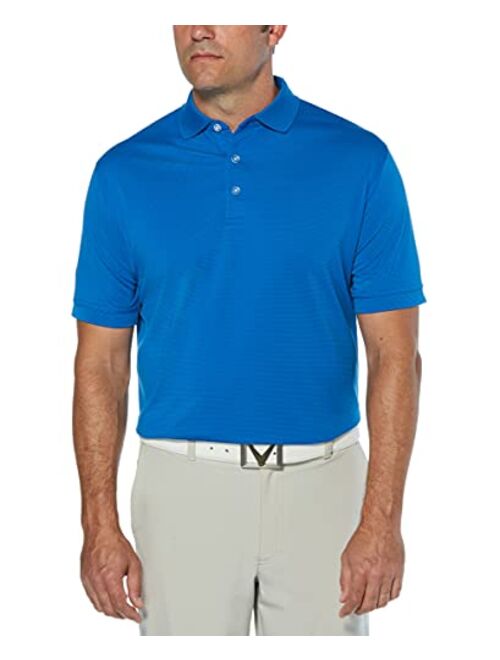 Callaway Men's Short Sleeve Ottoman Performance Golf Polo with Sun Protection (Size Small - 4X Big & Tall)