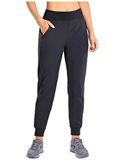 Women's Lined Double Layer Athletic Joggers with Zipper Pockets Comfy Lounge Workout Pants with Elastic Waist