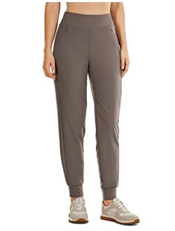 Women's Lined Double Layer Athletic Joggers with Zipper Pockets Comfy Lounge Workout Pants with Elastic Waist