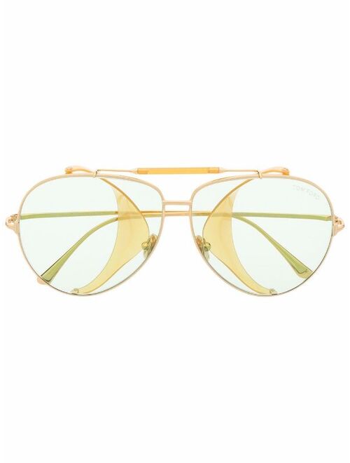 TOM FORD Eyewear pilot frame sunglasses