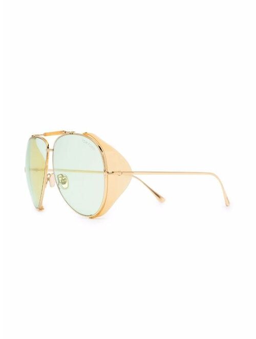 TOM FORD Eyewear pilot frame sunglasses