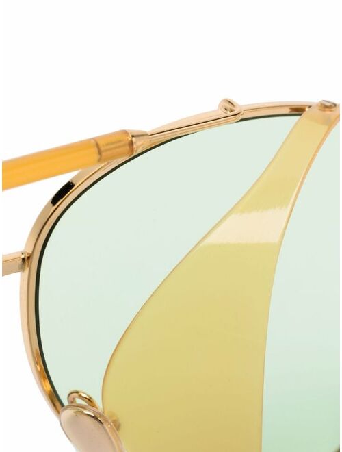 TOM FORD Eyewear pilot frame sunglasses