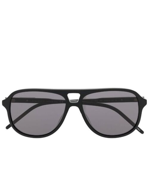 GUCCI EYEWEAR tinted pilot-frame sunglasses