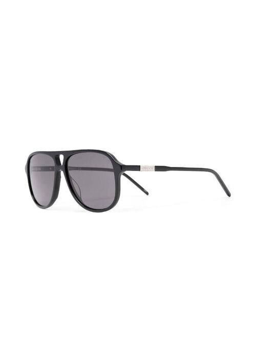 GUCCI EYEWEAR tinted pilot-frame sunglasses