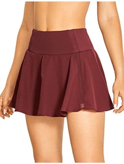 Women's High Waisted Pleated Tennis Skirts Lightweight Athletic Workout Running Sports Golf Skorts with Pockets