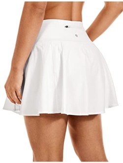 Women's High Waisted Pleated Tennis Skirts Lightweight Athletic Workout Running Sports Golf Skorts with Pockets