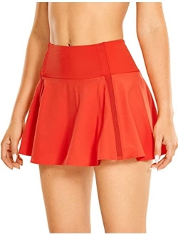 Women's High Waisted Pleated Tennis Skirts Lightweight Athletic Workout Running Sports Golf Skorts with Pockets