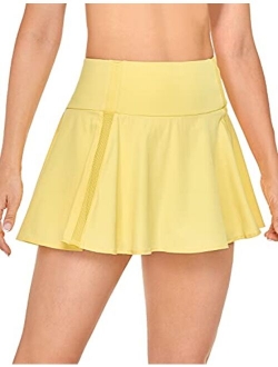 Women's High Waisted Pleated Tennis Skirts Lightweight Athletic Workout Running Sports Golf Skorts with Pockets