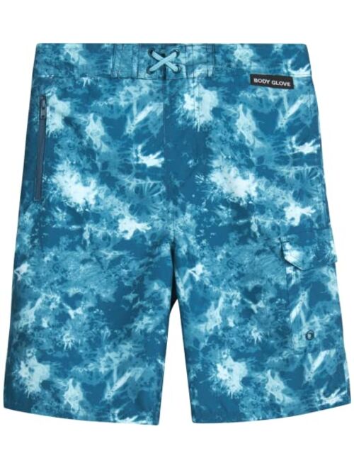 Body Glove Boys' Swim Trunks 2 Pack UPF 50+ Quick-Dry Board Shorts Bathing Suit (Little Boy/Big Boy)