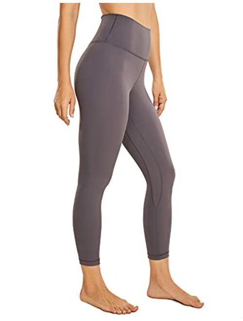 CRZ YOGA Women's Naked Feeling Workout Capris Leggings 21 Inches - Gym Compression Tummy Control Yoga Capri Pants