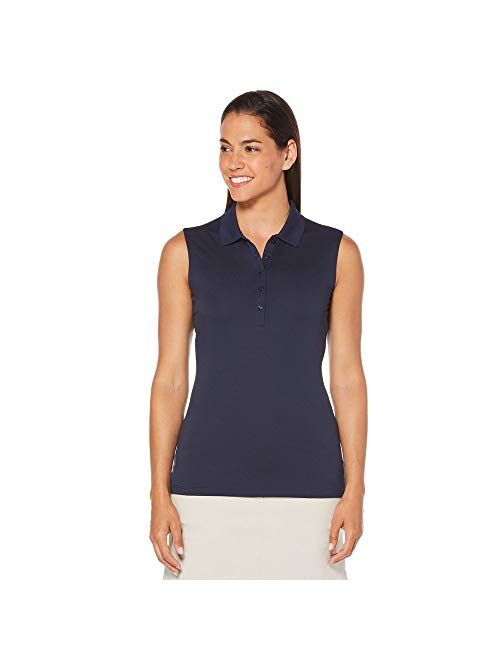 Callaway Core Solid Micro Hex Sleeveless Polo