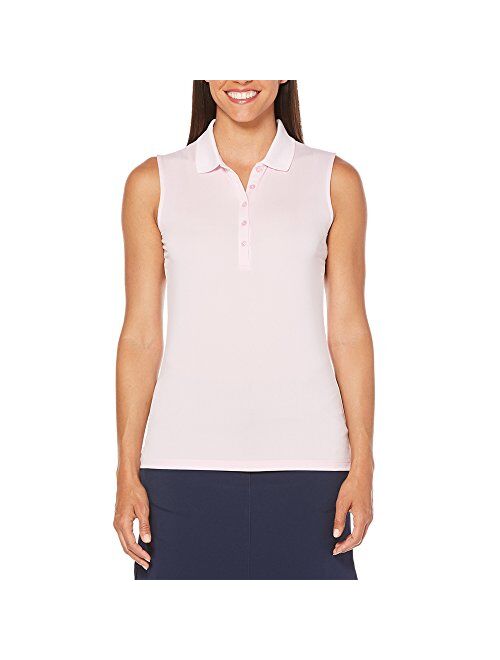 Callaway Core Solid Micro Hex Sleeveless Polo