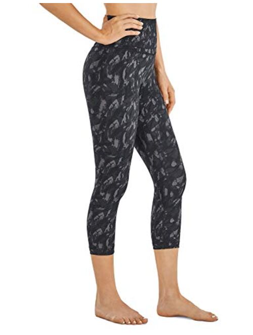 CRZ YOGA Womens High Waisted Workout Capri 19 Inches - Gym Compression Tummy Control Yoga Leggings Pants