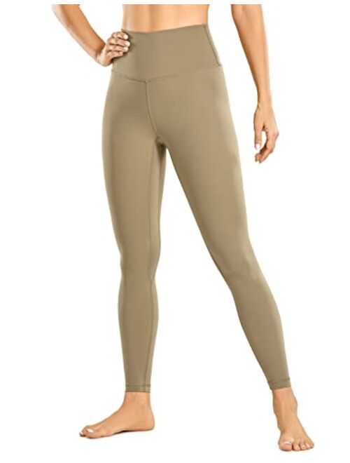 CRZ YOGA Womens Brushed Naked Feeling Workout Leggings 25" / 28"- High Waisted Gym Compression Tummy Control Yoga Pants