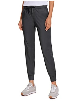 4-Way Stretch Joggers for Women 27" - Athletic Workout Running Pants Travel Lounge Casual Sweatpants with Pockets