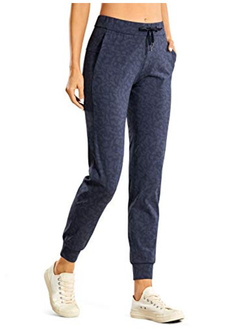 CRZ YOGA 4-Way Stretch Joggers for Women 27" - Athletic Workout Running Pants Travel Lounge Casual Sweatpants with Pockets