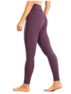 Women's Naked Feeling Soft Yoga Leggings 25 Inches - Reflective High Waisted Workout Pants