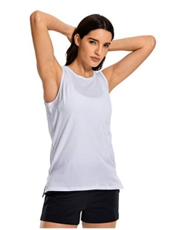 Women's Pima Cotton Workout Tank Tops Loose Fit Yoga Sleeveless Shirts Muscle Tank