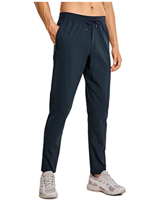 CRZ YOGA Mens 4-Way Stretch Comfy Athletic Pants 30'' - Track Hiking Golf Gym Workout Joggers Work Pants Sweatpants