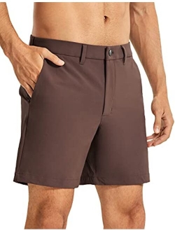 Men's Stretch Golf Shorts - 7''/9'' Slim Fit Waterproof Athletic Casual Work Shorts with Pockets