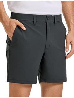 Men's Stretch Golf Shorts - 7''/9'' Slim Fit Waterproof Athletic Casual Work Shorts with Pockets