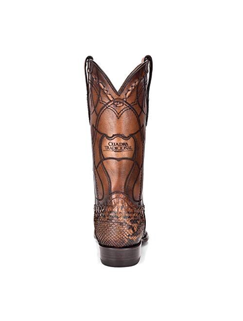 CUADRA Men's Western Boot in Genuine Python Leather