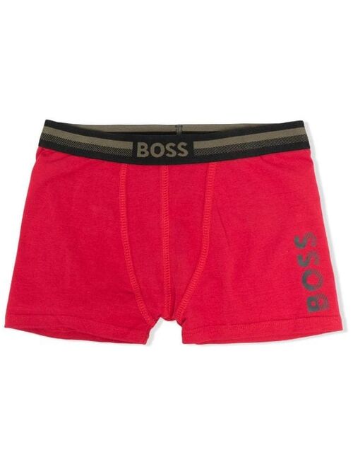 BOSS Kidswear pack of two logo boxer shorts