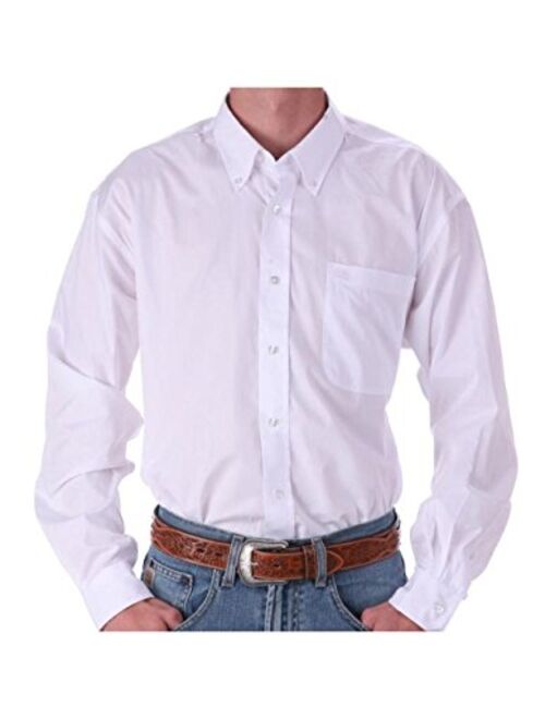 Cinch Men's Classic Fit Long Sleeve Button One Open Pocket Solid Shirt