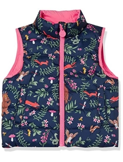 Girls Super-Warm Lightweight Reversible Vests