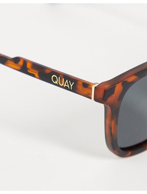 Quay Australia Quay Jackpot round sunglasses with polarized lens in tort