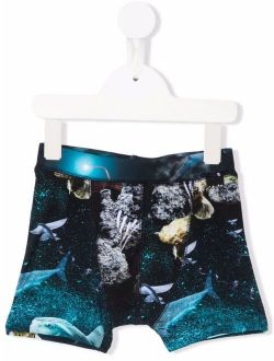 graphic-print boxers