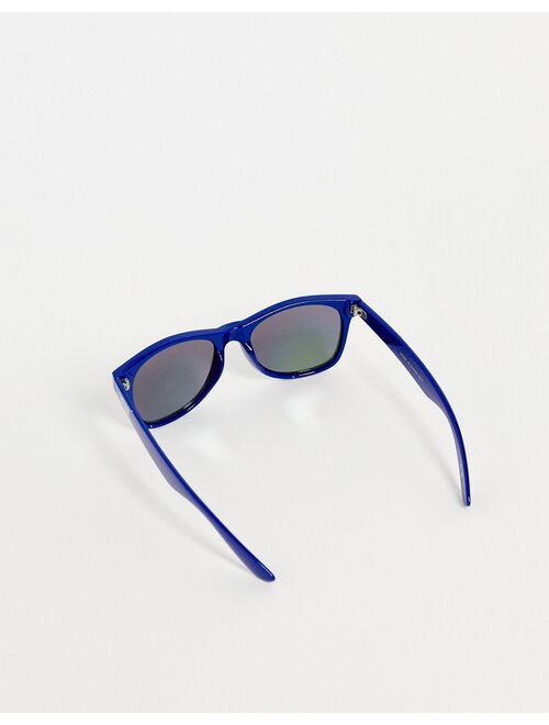 Vans Spicoli square frame sunglasses in blue