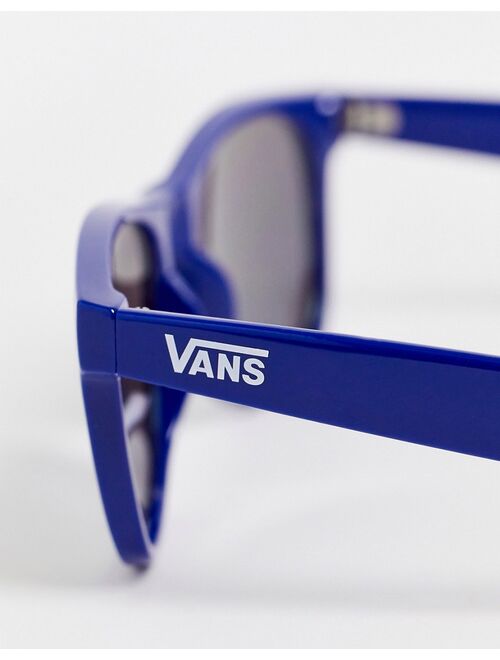 Vans Spicoli square frame sunglasses in blue