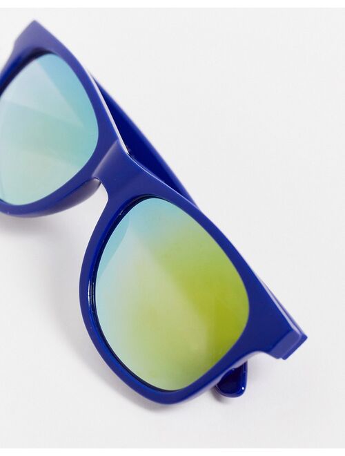 Vans Spicoli square frame sunglasses in blue