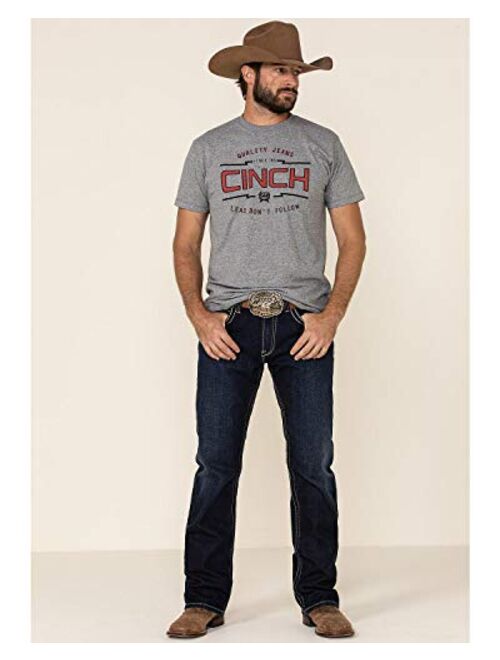 Cinch Men's 96 Tri-Color Cotton-Poly Jersey Tee