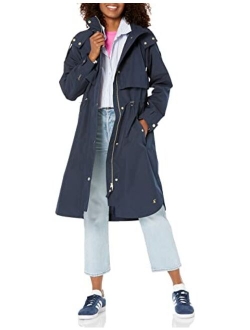 Women's Water Resistant Hooded Rain Jacket