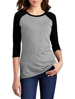 Raglan Shirts for Women - Womens Soft Sports Jersey Short and Long Sleeves Baseball Tee