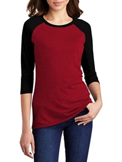 Raglan Shirts for Women - Womens Soft Sports Jersey Short and Long Sleeves Baseball Tee