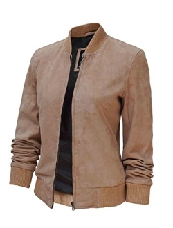 Leather Jacket Women - Cafe Racer Real Lambskin Leather Motorcycle Jackets