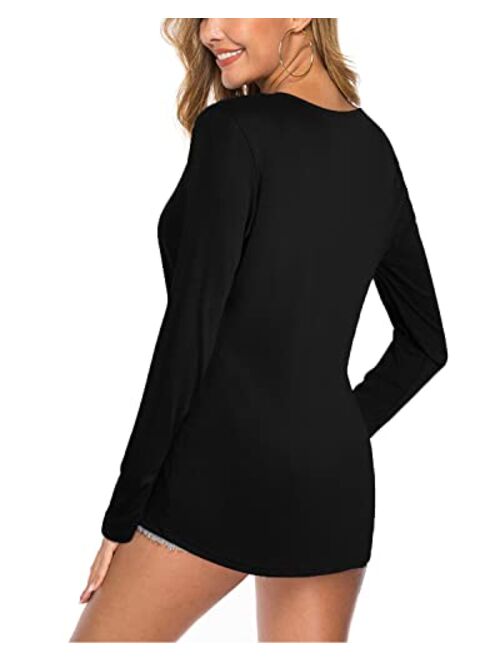 Decrum Tunic Shirts For Women - Tunics Tops & Tees 3/4 Sleeve T Shirts For Women