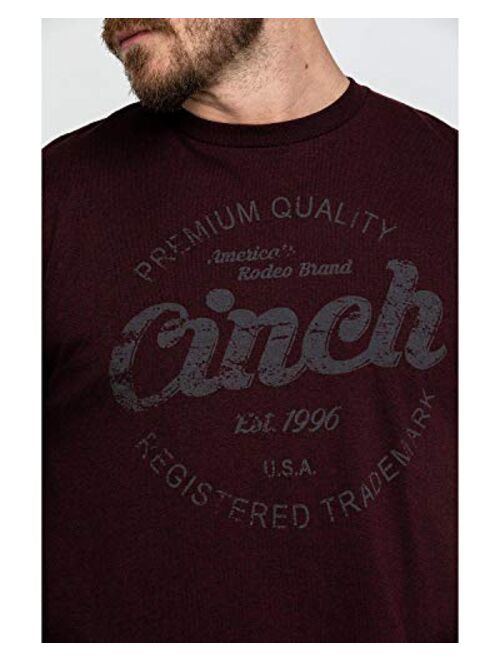 Cinch Men's Tri-Color Cotton-Poly Jersey Tee