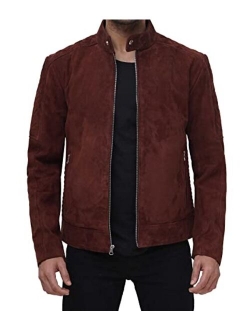 Mens Suede Jacket - Genuine Leather Suede Jacket for Men