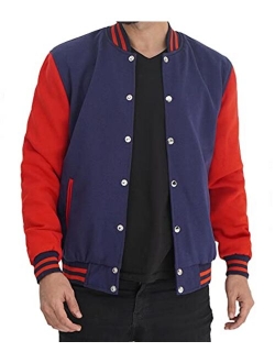 Varsity Jacket For Men - Casual Highschool Baseball Fashion Jackets