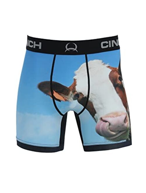 Cinch Men's 6" Cow Boxer Brief