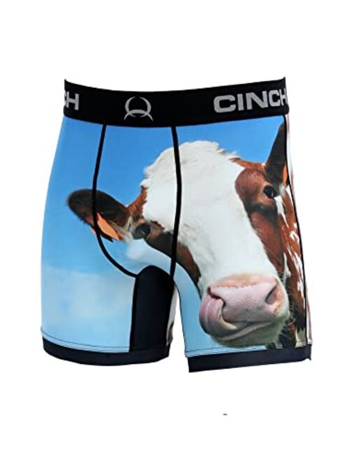 Cinch Men's 6" Cow Boxer Brief